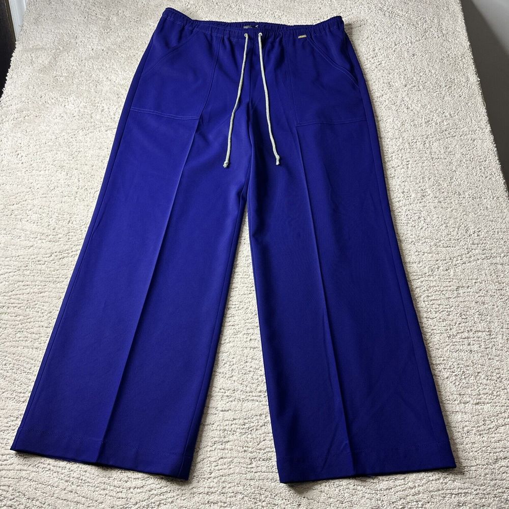 Women's‎ St. John Size 6 Wide Leg Business Casual Drawstring Pull On Pants